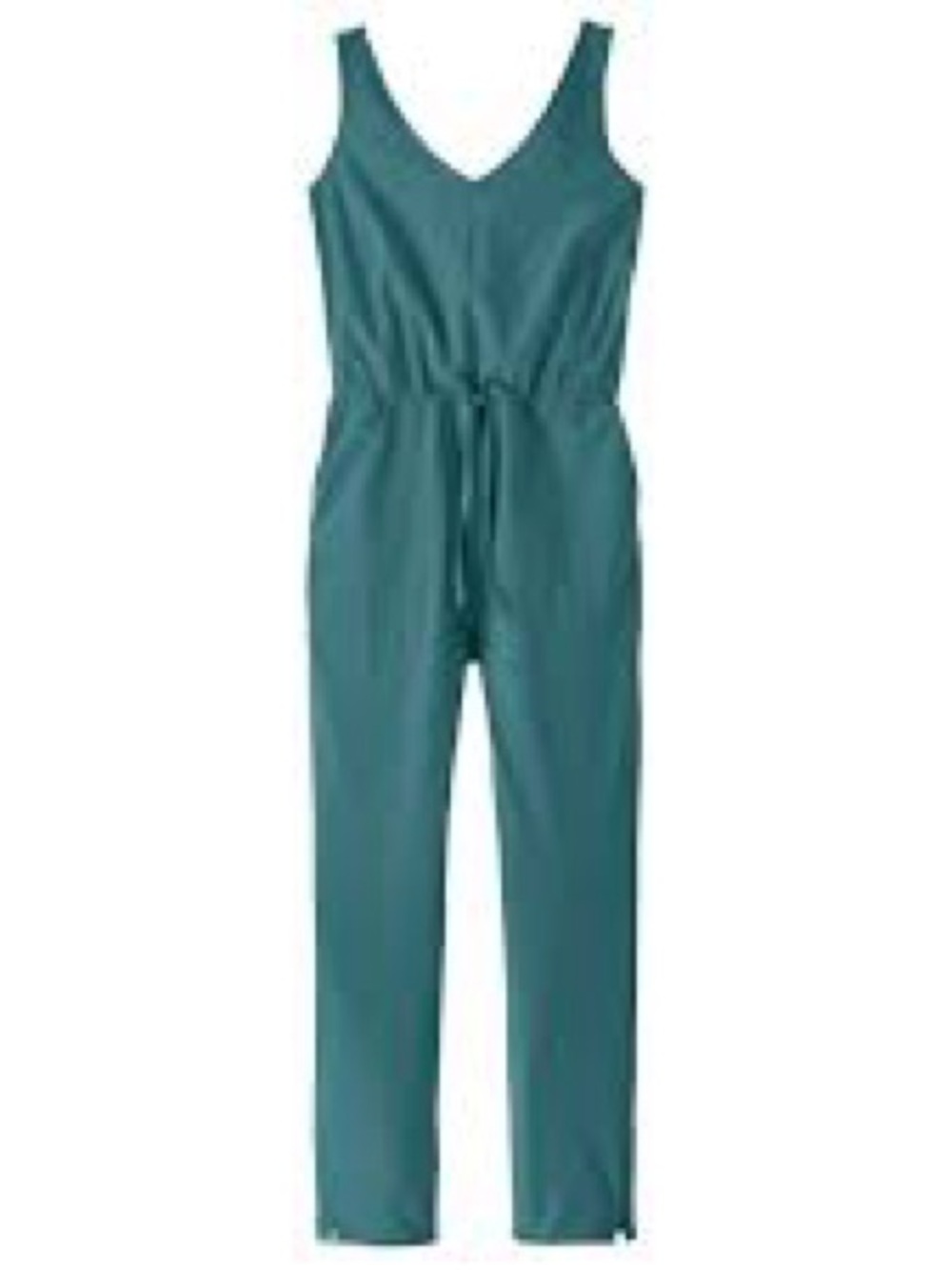 Minders Women's Teal Cross Back Sleeveless Jumpsuit